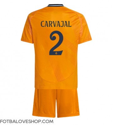 Real Madrid Daniel Carvajal #2 Dětské Venkovní Dres 2024-25 Krátký Rukáv (+ trenýrky)